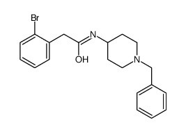 N-(1-benzylpiperidin-4-yl)-2-(2-bromophenyl)acetamide结构式