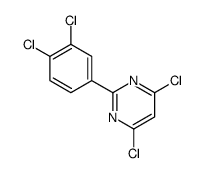 4,6-dichloro-2-(3,4-dichlorophenyl)pyrimidine Structure