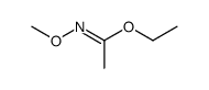 N-Methoxyethanimidic acid ethyl ester structure