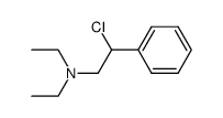 N-<2-Chlor-2-phenyl-aethyl>-diaethylamin结构式