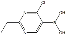 4-Chloro-2-ethylpyrimidine-5-boronic acid Structure