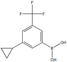 (3-cyclopropyl-5-(trifluoromethyl)phenyl)boronic acid结构式
