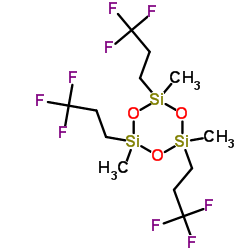 2,4,6-trimethyl-2,4,6-tris(3,3,3-trifluoropropyl)-1,3,5,2,4,6-trioxatrisilinane structure