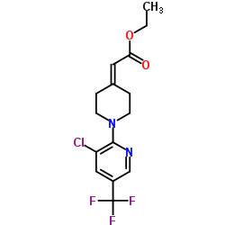 Ethyl {1-[3-chloro-5-(trifluoromethyl)-2-pyridinyl]-4-piperidinylidene}acetate Structure