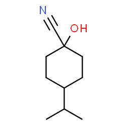 Cyclohexanecarbonitrile, 1-hydroxy-4-(1-methylethyl)-, trans- (9CI) picture