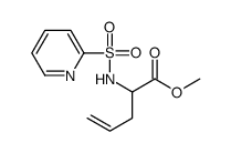 methyl 2-(pyridin-2-ylsulfonylamino)pent-4-enoate结构式