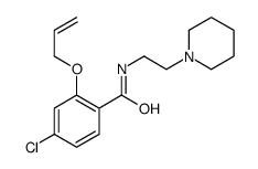 2-(Allyloxy)-4-chloro-N-(2-piperidinoethyl)benzamide结构式