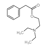 Benzeneacetic acid,2-(diethylamino)ethyl ester Structure