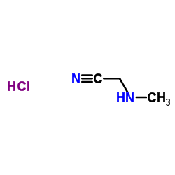(methylamino)acetonitrilhydrochlorid Structure