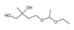 4-(1-ethoxyethoxy)-2-methyl-(2R)-butane-1,2-diol Structure