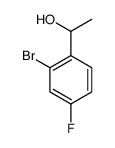 1-(2-BROMO-4-FLUOROPHENYL)ETHANOL Structure