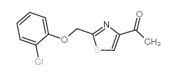 1-[2-[(2-chlorophenoxy)methyl]-1,3-thiazol-4-yl]ethanone Structure