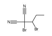 2-bromo-2-(1-bromopropyl)propanedinitrile结构式