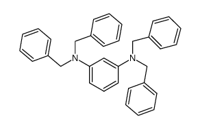 N,N,N',N'-Tetrakis(phenylmethyl)-1,3-benzenediamine结构式