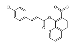 7-Nitro-8-quinolinol 2-(4-chlorobenzylidene)propanoate结构式
