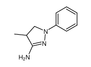 1-phenyl-3-amino-4-methyl-2-pyrazoline结构式