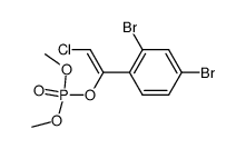 Phosphoric acid (E)-2-chloro-1-(2,4-dibromo-phenyl)-vinyl ester dimethyl ester Structure