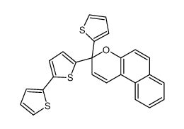 3-thiophen-2-yl-3-(5-thiophen-2-ylthiophen-2-yl)benzo[f]chromene结构式