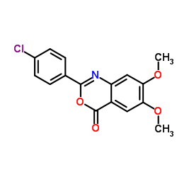 2-(4-Chlorophenyl)-6,7-dimethoxy-4H-3,1-benzoxazin-4-one Structure