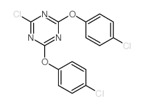 1,3,5-Triazine,2-chloro-4,6-bis(4-chlorophenoxy)- Structure
