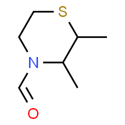 4-Thiomorpholinecarboxaldehyde, 2,3-dimethyl- (8CI,9CI)结构式