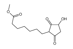 methyl 7-(3-hydroxy-2,5-dioxocyclopentyl)heptanoate结构式