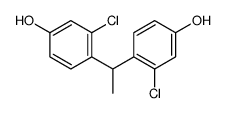 3-chloro-4-[1-(2-chloro-4-hydroxyphenyl)ethyl]phenol Structure