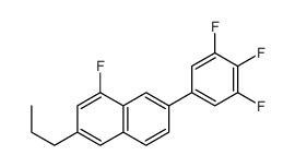 1-fluoro-3-propyl-7-(3,4,5-trifluorophenyl)naphthalene Structure