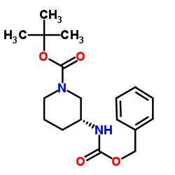 (R)-TERT-BUTYL 3-(((BENZYLOXY)CARBONYL)AMINO)PIPERIDINE-1-CARBOXYLATE structure