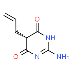 5-ALLYL-2-AMINO-6-HYDROXY-4(5H)-PYRIMIDINONE结构式