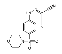 2-[(4-morpholin-4-ylsulfonylphenyl)hydrazinylidene]propanedinitrile结构式