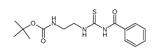 N-Benzoyl-N'-(2-t-butyloxycarbonylaminoethyl)thiourea Structure