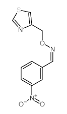 1-(3-nitrophenyl)-N-(1,3-thiazol-4-ylmethoxy)methanimine结构式