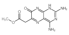 methyl 2-(2,4-diamino-7-oxo-8H-pteridin-6-yl)acetate结构式