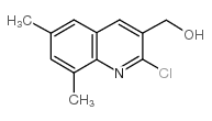 (2-氯-6,8-二甲基喹啉-3-基)甲醇结构式