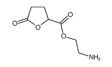 2-Furancarboxylicacid,tetrahydro-5-oxo-,2-aminoethylester(9CI) Structure