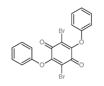 2,5-dibromo-3,6-diphenoxy-cyclohexa-2,5-diene-1,4-dione结构式