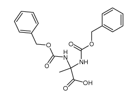 2,2-bis-benzyloxycarbonylamino-propionic acid结构式