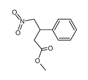 β-(硝基甲基)苯丙酸甲酯结构式