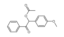 2-acetoxy-2-(4-methoxyphenyl)-1-phenylethanone结构式