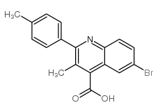 6-BROMO-3-METHYL-2-4-TOLYLQUINOLINE-4-CARBOXYLICACID structure