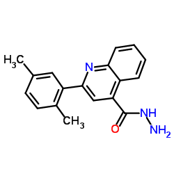 2-(2,5-Dimethylphenyl)-4-quinolinecarbohydrazide Structure