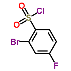 2-Bromo-4-fluorobenzenesulfonyl chloride Structure