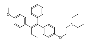 2-[4-[2-(4-Methoxyphenyl)-1-phenyl-1-butenyl]phenoxy]ethyldiethylamine结构式