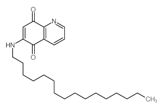 6-(hexadecylamino)quinoline-5,8-dione结构式