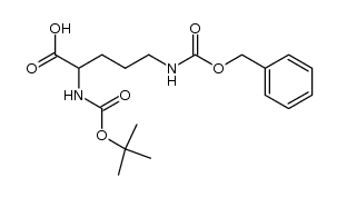 5-Benzyloxycarbonylamino-2(S)-tert-butoxycarbonylaminopentanoic acid Structure