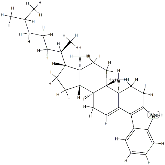 1'H-Cholest-3-eno[3,4-b]indol-5-ene structure