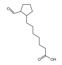 7-(2-formylcyclopentyl)heptanoic acid Structure