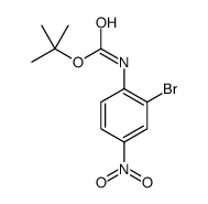TERT-BUTYL 2-BROMO-4-NITROPHENYLCARBAMATE结构式