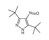 3,5-ditert-butyl-4-nitroso-1H-pyrazole结构式